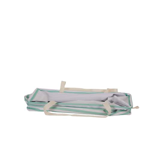 Krush Canvas Tote (Teal Stripe)